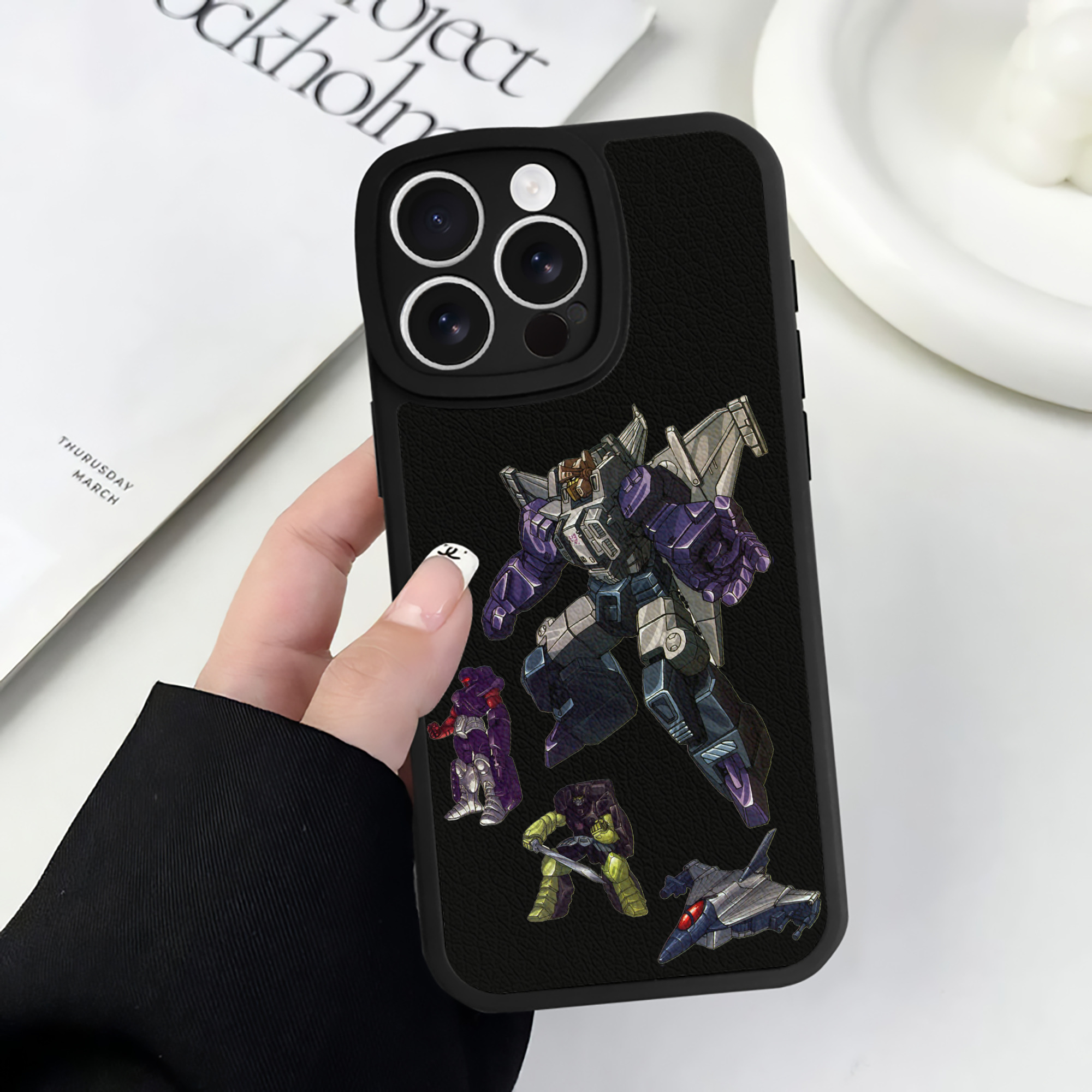 （画像用）  【iPhone 16シリーズ対応】シリコンスマホケース（レザー調） 材質：シリコン